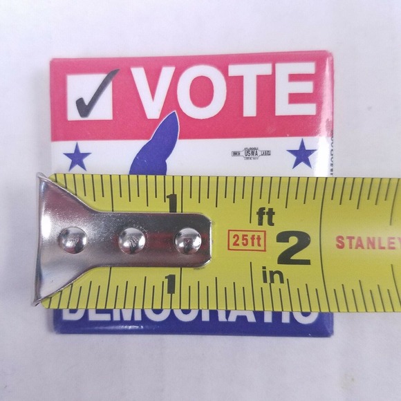 Vote Democratic Campaign Button DNC Vintage 1996 - Picture 4 of 4